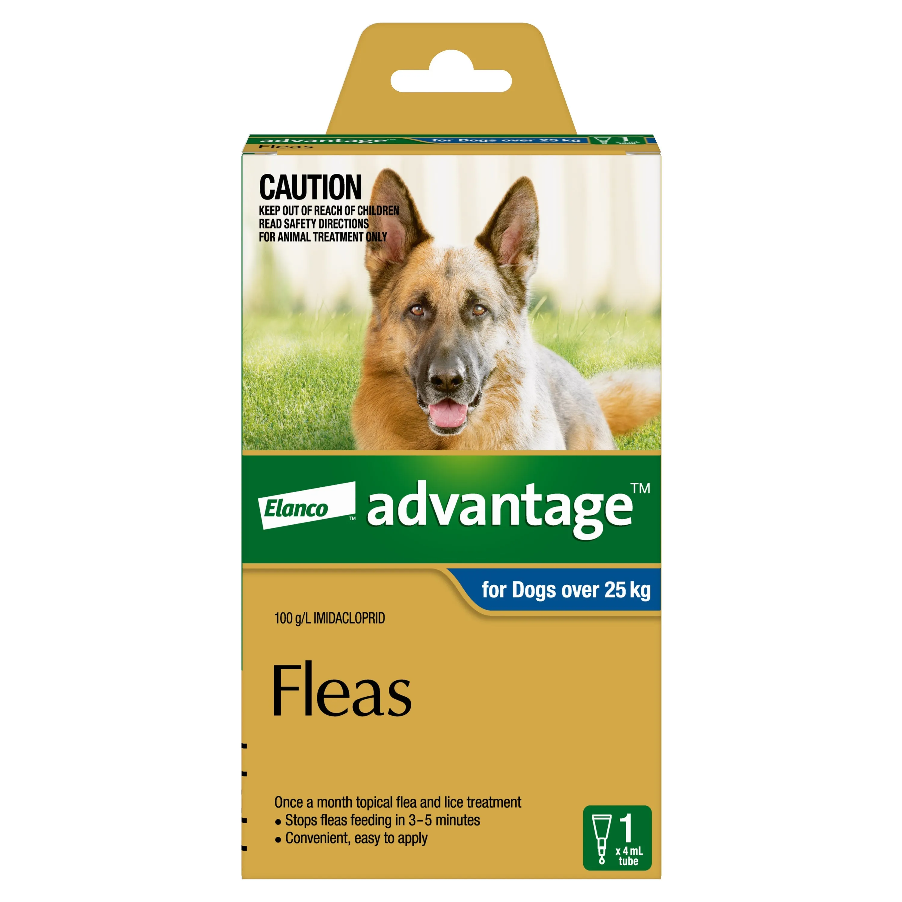 Advantage Flea Treatment for Dogs 25kg  Blue 1 Pack