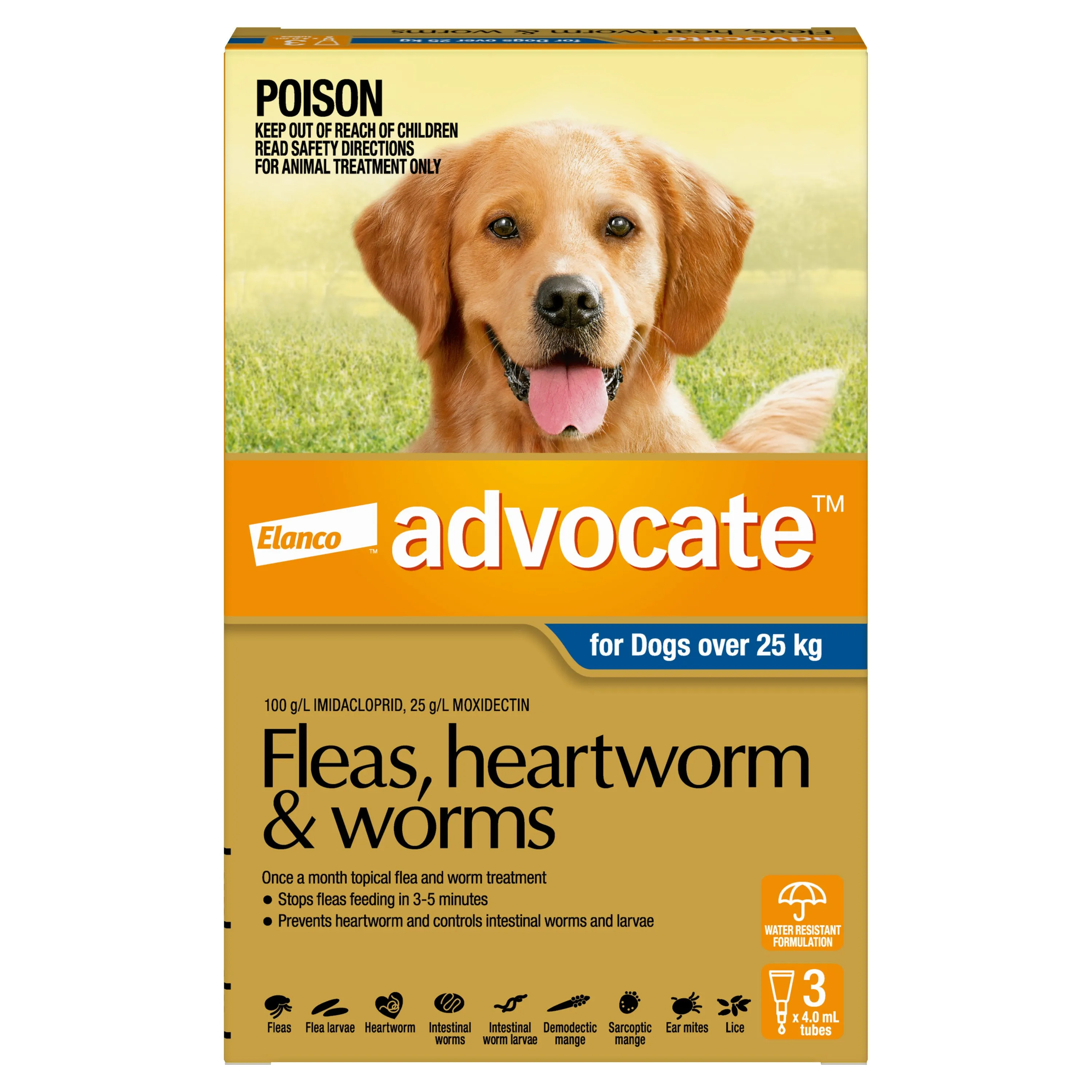 Advocate Flea & Worming Treatment 25kg  Dog