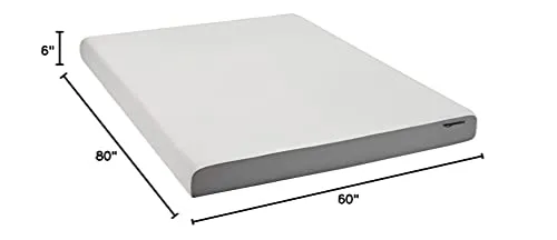 Amazon Basics Memory Foam Mattress, Soft Plush Feel, 6 Inch, Queen