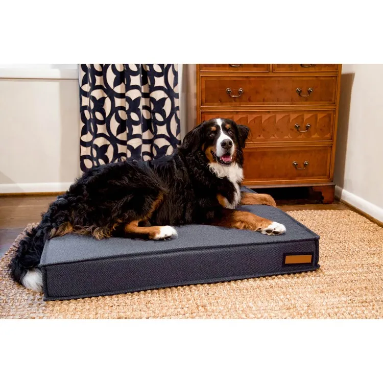 Lounger Large Pet Bed - Navy Newfie