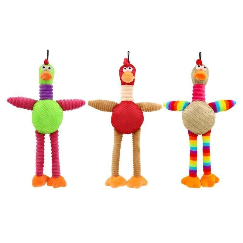 Plush Squeaky Turkey Series Dog Toy - 18cm x 35cm