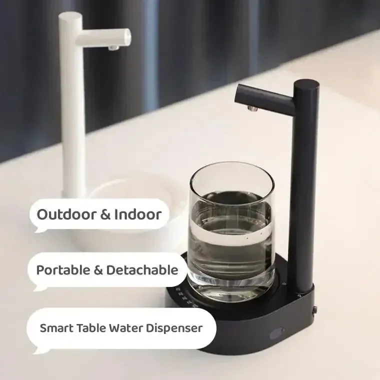 Portable Desktop Electric Water Dispenser Bottle Pump Barreled with USB Charging Automatically Drink for Home Office Outdoor